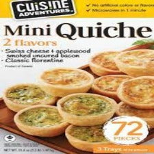 Cuisine Adventures Mini Quiche Variety Pack 51.6oz
