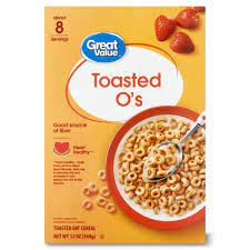 Great Value Toasted O's Breakfast Cereal, 12 oz