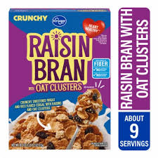 Kroger Raisin Bran with Oat Clusters Cereal 18.2 oz