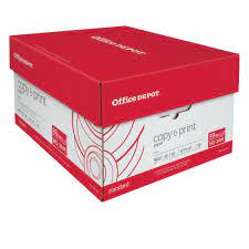 Office Depot Copy Paper 8.5" x 11" case of 10 reams, 5000 sheets