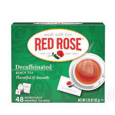 Red Rose Decaffeinated Black Tea 48ct