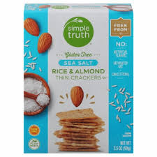 Simple Truth Sea Salt Rice & Almond Cracker GF  3.5oz