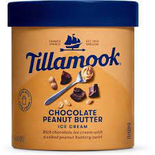 Tillamook Chocolate Peanut Butter Ice Cream 1.5qt