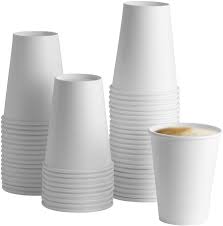 12oz White Hot Paper Cups 50ct