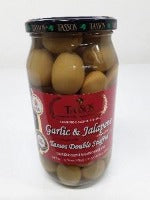 Tassos Double Stuffed Jalapeno Garlic 20oz