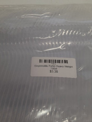 Disposable Forks Heavy Weight 100ct