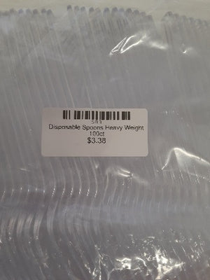 Disposable Spoons Heavy Weight 100ct