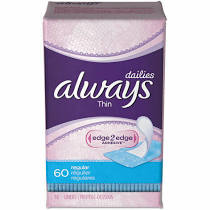 Always Dailies Thin Unscented Liners 72ct