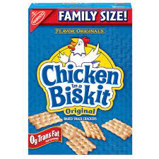 Chicken In A Biskit Original Baked Snack Crackers Family Size - 12 Oz