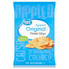 Great Value Wavy Original Potato Chips 7.75oz
