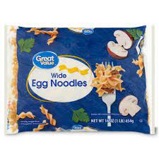 Great Value Wide Egg Noodles Enriched Product, 16 oz