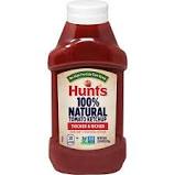 Hunt's 100% Natural Tomato Ketchup, 100% Natural Tomatoes, 38 Oz