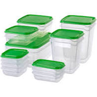IKEA Pruta Food Storage Containers 17ct Mixed