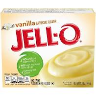 Jello Vanilla Instant Pudding 3.4oz