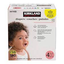 Kirkland Signature Diapers Size 4, 198ct