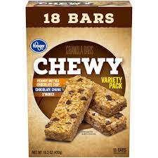 Kroger Granola Bars Chewy Variety Pack 18ct