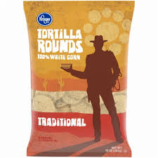 Kroger Traditional White Corn Round Tortilla Chips 10z