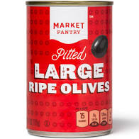 Large Pitted Black Olives - 6oz - Market Pantry™