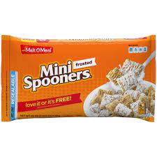 Malt-O-Meal Frosted Mini Spooners Family Size  Bagged Cereal, 40 Ounce