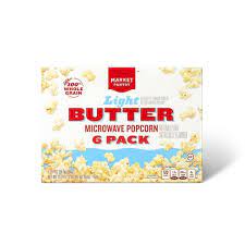Market Pantry Light Butter Microwave Popcorn 6ct