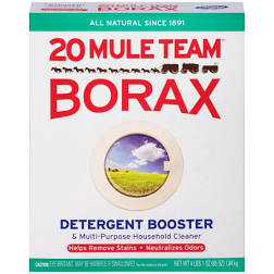Mule Team Borax All Natural Detergent Booster & Multi-Purpose Household Cleaner 65oz