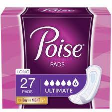 Poise Pads Long Length size 6 27 ct