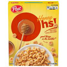 Post Honey Graham Oh's Breakfast Cereal 10.5oz