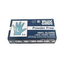 Valu Gards Powder Free Medium Vinyl Gloves 100ct