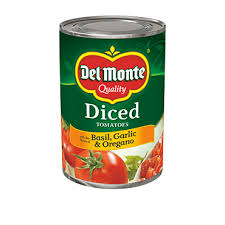Del Monte Diced Tomatoes w/Basil, Garlic & Oregano 14.5oz