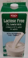 Winco Lactose Free 1% Lowfat Milk w/ Vitamin A&D 1/2 Gallon